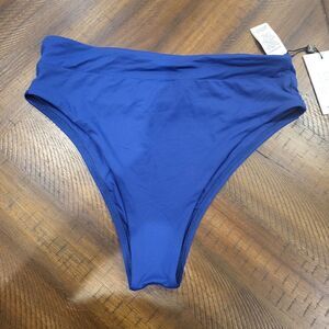 NWT! Vitamin A Elana Bikini Bottom Navy Blue Size 12